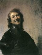 REMBRANDT Harmenszoon van Rijn Rembrandt laughing oil painting on canvas